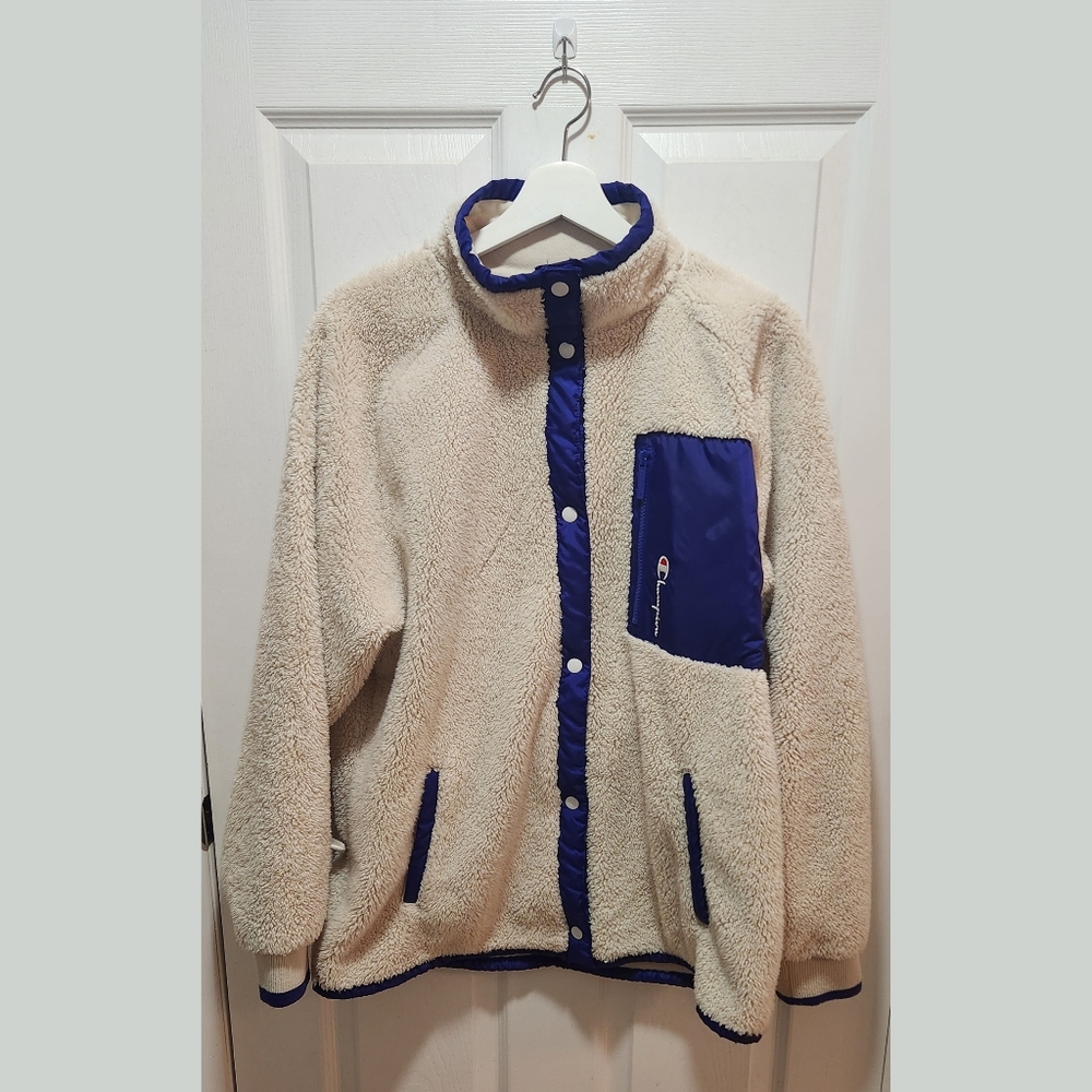 Champion Cream Sherpa Jacket